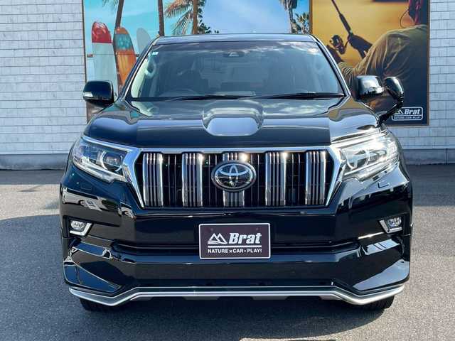 トヨタ ランドクルーザー プラド TX Lパッケージ 宮崎県 2018(平30)年 5.4万km 黒 社外SDナビ　/フルセグ　/バックカメラ　/ETC　/ドラレコ　/レザーシート　/クルコン　/サンルーフ　/衝突被害軽減ブレーキ　/横滑り防止　/レーンキープ　/純正ドアバイザー　/フォグランプ　/LED　/Bluetooth　/サイドステップ