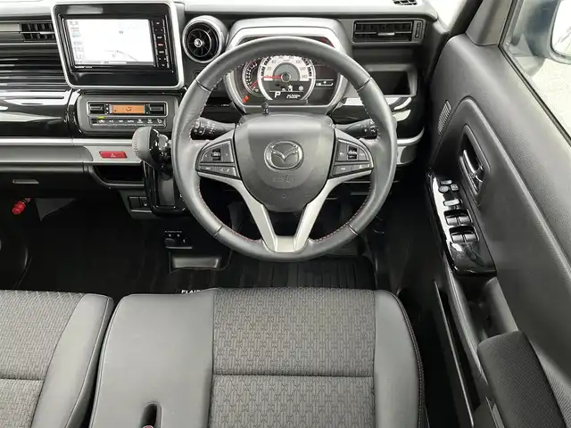 マツダ フレアワゴン ハイブリッド XS 鳥取県 2020(令2)年 2.5万km ピュアホワイトP 純正ナビ/フルセグ/DVD/CD/BT/USB/全方位モニター・ETC/デュアルカメラブレーキサポート/レーンキープアシスト/コーナーセンサー/レーダークルーズコントロール/両側パワースライドドア/ドライブレコーダー（前方）/ハーフレザーシート/運転席シートヒーター/LEDヘットライト/フォグライト/純正15インチアルミホイール/プッシュエンジンスタート/アイドリングストップ/フロアマット・ドアバイザー/スペアキー