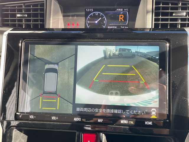 トヨタ ルーミー カスタムG－T 千葉県 2021(令3)年 2.5万km パールホワイトⅢ 純正9インチナビ/(AM/FM/BT/フルセグTV/SD)/全周囲カメラ/前後ドライブレコーダー/衝突被害軽減システム/車線逸脱警報/追従式クルーズコントロール/両側パワースライドドア/横滑り防止装置/ETC/アイドリングストップ/LEDヘッドライト/フォグランプ/オートライト/ウィンカーミラー/電動格納ミラー/純正15インチAW/シートヒーター/シートリフター/プッシュスタート/スマートキー/フロアマット/スペアキー/取扱説明書/保証書