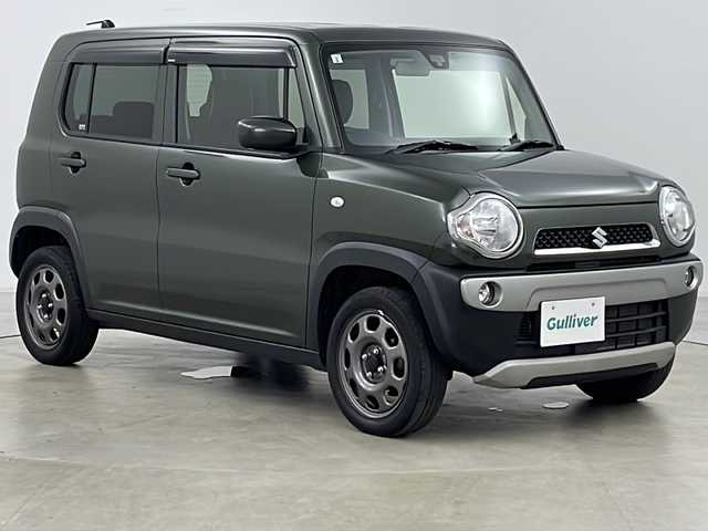 スズキ ハスラー G 道央・札幌 2015(平27)年 8.7万km クールカーキPM ・４ＷＤ/・純正スマートフォン連携ナビ＆ＴＶ＆ＢＴ＆ＵＳＢ＆ＨＤＭＩ＆ＲＣＡ/・バックモニター/・レーダーブレーキサポート/・横滑り防止装置/・アイドリングストップ/・グリップコントロール/・ヒルディセントコントロール/・運転席シートヒーター/・ＥＴＣ/・革調シートカバー/・ドアミラーヒーター/・冬タイヤ１４インチ社外アルミ付積込