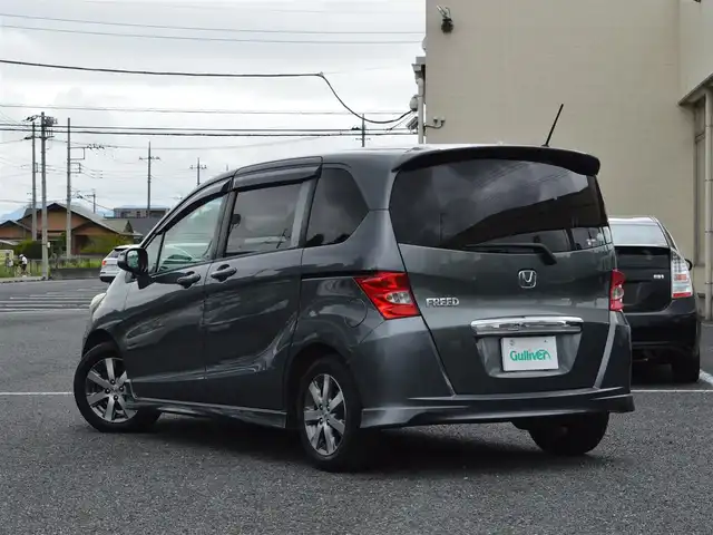 ホンダ フリード Gエアロ ジャストセレクション 栃木県 2009(平21)年 14.8万km ポリッシュドメタルメタリック ディーラー点検記録簿/[H22.23.25.27.29]/純正ナビ/[ワンセグ/CD/DVD/AM/FM]/ETC/オートライト/ドライブレコーダー前後/ステアスイッチ/電動格納ミラー/ドアバイザー/スペアキー×1/取扱説明書/保証書/記録簿/[H30.R2.4.6]