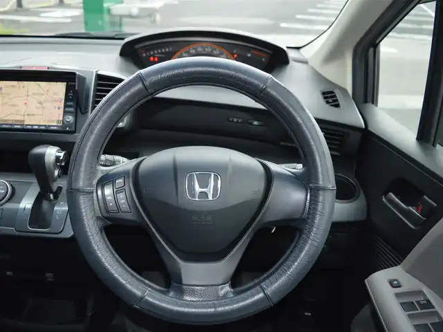 ホンダ フリード Gエアロ ジャストセレクション 栃木県 2009(平21)年 14.8万km ポリッシュドメタルメタリック ディーラー点検記録簿/[H22.23.25.27.29]/純正ナビ/[ワンセグ/CD/DVD/AM/FM]/ETC/オートライト/ドライブレコーダー前後/ステアスイッチ/電動格納ミラー/ドアバイザー/スペアキー×1/取扱説明書/保証書/記録簿/[H30.R2.4.6]