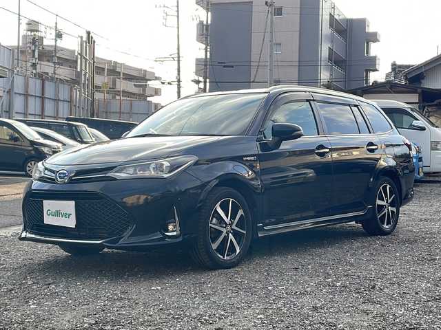 トヨタ カローラ フィールダー ハイブリッドG ダブルバイビー 愛知県 2018(平30)年 9.2万km ブラッキッシュアゲハガラスフレーク ワンオーナー/純正SDナビ/フルセグTV/Bluetooth/CD/DVD/FM/AM/バックカメラ/純正ドライブレコーダー/ビルトインETC/プリクラッシュセーフティ/LDA/クリアランスソナー/クルーズコントロール/ハーフレザーシート/D/N席シートヒーター/スマートキー×2/エンジンスターター/取扱説明書/保証書