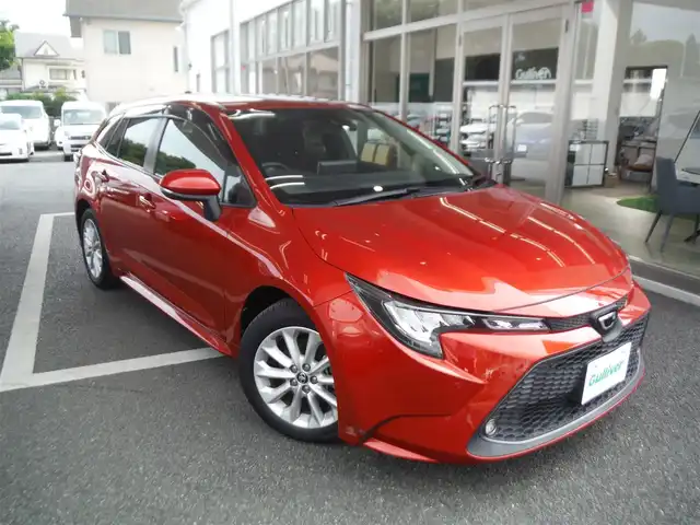 トヨタ カローラツーリング S 東京都 2020(令2)年 5.4万km スカーレットメタリック トヨタセーフティセンス/　プリクラッシュセーフティ/　LTA・PKSB・RSA/　パーキングセンサー/純正ナビ・TVフルセグ/　BLUETOOTH・ミラーキャスト/　バックカメラ・ビルトインETC/　ドライブレコーダー/LEDヘッドライト/スマートキー