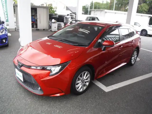 トヨタ カローラツーリング S 東京都 2020(令2)年 5.4万km スカーレットメタリック トヨタセーフティセンス/　プリクラッシュセーフティ/　LTA・PKSB・RSA/　パーキングセンサー/純正ナビ・TVフルセグ/　BLUETOOTH・ミラーキャスト/　バックカメラ・ビルトインETC/　ドライブレコーダー/LEDヘッドライト/スマートキー