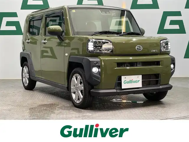 ダイハツ タフト G 鹿児島県 2020(令2)年 6.2万km フォレストカーキメタリック ナビ(フルセグTV/Bluetooth/DVD/CD)/バックカメラ/前席シートヒーター/ガラスルーフ/スマートアシスト/　・衝突軽減ブレーキ/　・ふらつき警報/　・先行車発進お知らせ/　・オートハイビーム/電動パーキングブレーキ/オートブレーキホールド/アイドリングストップ/LEDヘッドライト/ドライブレコーダー/ETC/スマートキー