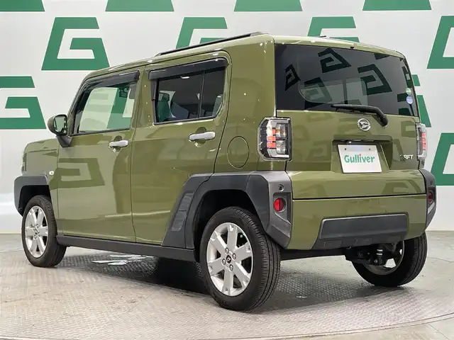 ダイハツ タフト G 鹿児島県 2020(令2)年 6.2万km フォレストカーキメタリック ナビ(フルセグTV/Bluetooth/DVD/CD)/バックカメラ/前席シートヒーター/ガラスルーフ/スマートアシスト/　・衝突軽減ブレーキ/　・ふらつき警報/　・先行車発進お知らせ/　・オートハイビーム/電動パーキングブレーキ/オートブレーキホールド/アイドリングストップ/LEDヘッドライト/ドライブレコーダー/ETC/スマートキー