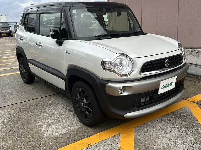 スズキ クロスビー HYBRID MZ 広島県 2020(令2)年 3.4万km ピュアホワイトパール/ブラック2トーンルーフ 禁煙車/純正１6インチAW/パドルシフト/社外SDナビ/(BT/DVD/CD/USB/iPod)/フルセグテレビ/バックカメラ/レーンキープアシスト/プッシュスタート/コーナーセンサー/アイドリングストップ/純正LEDヘッドライト/オートマチックハイビーム/オートライト/ビルトインETC/ウォークスルー/純正フロアマット/スペアキー/社外ドラレコ