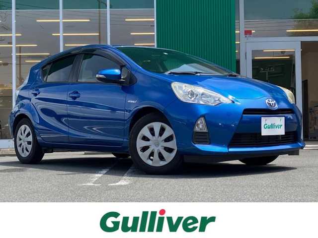 トヨタ アクア G 静岡県 2012(平24)年 2.3万km コバルトブルーメタリック エンジンスタートボタン/パワーステアリング/パワーウィンドウ/アイドリングストップ/オートエアコン/スマートキー/純正ETC/純正SDナビ（CD/DVD/BT/ワンセグ）/バックカメラ/純正フロアマット/D席N席シートヒーター/ABS/横滑り防止装置/オートライト/Wエアバック