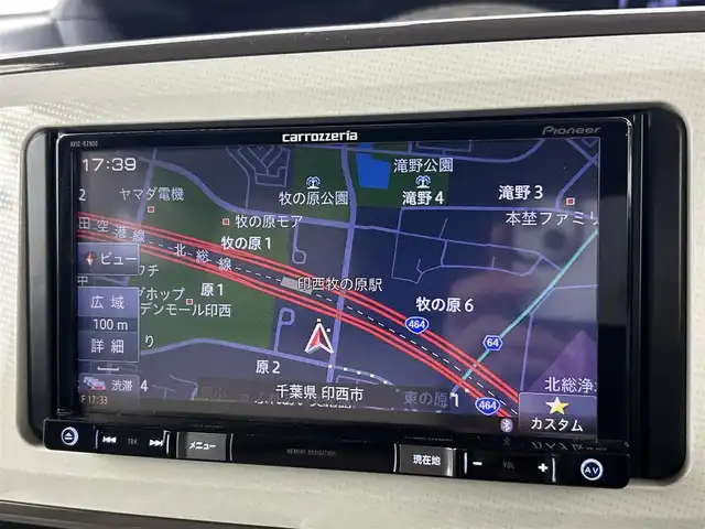 ダイハツ ムーヴ キャンバス X LTD メイクアッフ SA Ⅱ 千葉県 2017(平29)年 4.3万km ブラックマイカメタリック 禁煙車/社外７型ナビ（AVIC-RZ900）/CD/DVD/フルセグTV/Bluetooth/AM/FM/スマートアシストII/衝突被害軽減ブレーキ/車線逸脱警報/バックカメラ/両側電動スライドドア/ハロゲンヘッドライト　/フォグランプ/純正フロアマット　/ヘッドライトレベライザー　/電動格納サイドミラー/純正ドアバイザー/ステアリングスイッチ/12Vシガーソケット/アイドリングストップ/ウィンカーミラー/プッシュスタート/ISOFIX