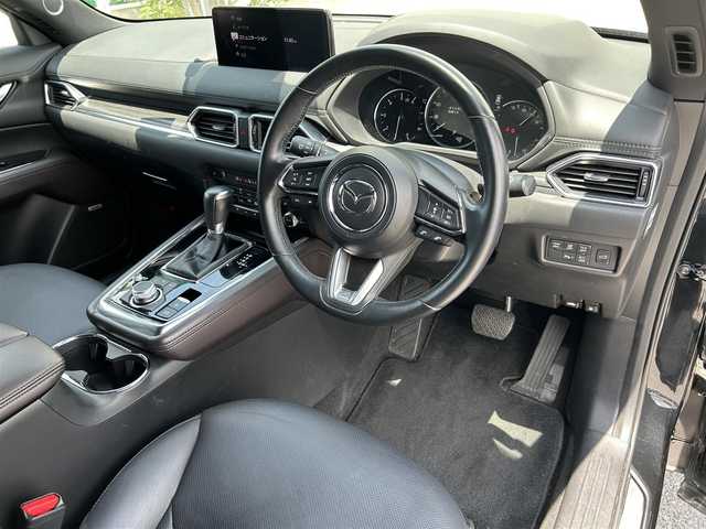 マツダ ＣＸ－８ XD Lパッケージ 滋賀県 2021(令3)年 6.2万km ジェットブラックマイカ 純正ナビ/(AM/FM/BT/USB/フルセグTV)/BOSEサウンドシステム/アルパインフリップダウンモニター/黒革シート/全方位モニター/パワーバックドア/シートヒーター/シートベンチレーション/メモリーシート/パワーシート/衝突軽減ブレーキ/レーントレーシングアシスト/レーダークルーズコントロール/コーナーセンサー/ETC2.0/前後ドライブレコーダー/革巻きステアリング/ステアリングヒーター/ステアリングスイッチ/オートライト/アイドリングストップ/横滑り防止装置/ウォークスルー/電動サイドブレーキ/純正フロアマット/電格ウインカーミラー