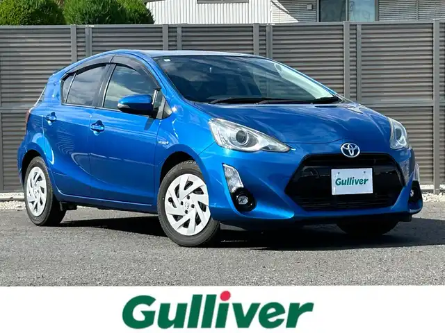 トヨタ アクア S 千葉県 2016(平28)年 8.3万km コバルトブルーメタリック 社外ナビ/フルセグTV/Bluetooth/DVD/CD/バックカメラ/ビルトインETC/前方ドライブレコーダー/プッシュスタート/スマートキー/純正フロアマット/LEDヘッドライト