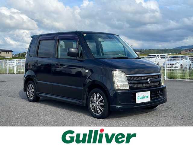 スズキ ワゴンＲ FX－S LTD 富山県 2006(平18)年 13.1万km ブルーイッシュブラックパール3 禁煙車/ＣＤ/純正フロアマット/ベンチシート/１３インチアルミホイール/ハロゲンヘッドライト/Ｗエアバッグ/ＡＣ/リモコンキー/パワーウィンドウ/保証書・記録簿/取扱説明書