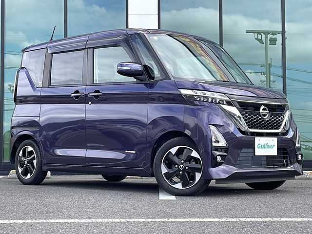 日産 ルークス ハイウェイスター X 福岡県 2020(令2)年 3.4万km アメジストパープル 純正メモリナビ/MM320D-L/アラウンドビューモニター/BT接続/フルセグTV/ETC/スマートキー/プッシュスタート/LEDヘッドライト/オートライト