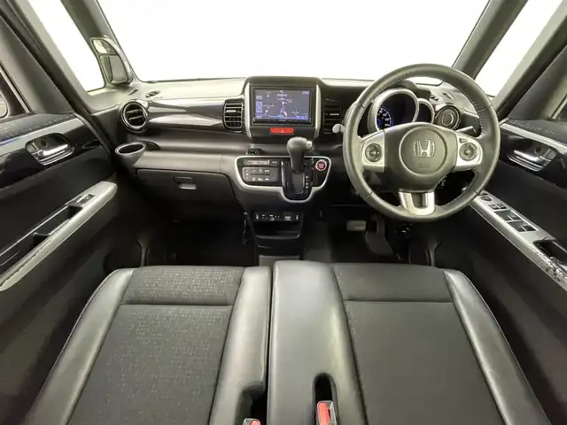 ホンダ Ｎ ＢＯＸ カスタム ターボ SSパッケージ 熊本県 2016(平28)年 5.7万km プレミアムベルベットパープル・パール 社外ナビ（ＣＤ・ＤＶＤ・フルセグ・ＢＴ）/バックカメラ　/ビルトインＥＴＣ　/社外前後ドライブレコーダー　/両側パワースライドドア　/クルーズコントロール　/衝突軽減ブレーキ　/横滑り防止　/前席シートヒーター/ハーフレザーシート/オートリトラミラー/社外フロアマット/純正１５インチAW/オートライト/HIDライト/フォグランプ/スマートキー/プッシュスタート/スペアキー1本