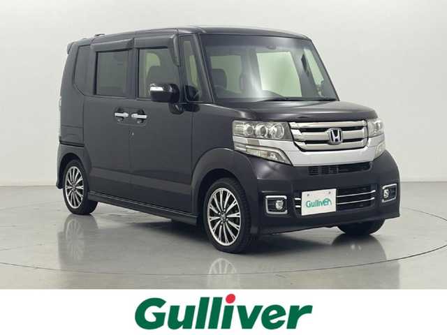 ホンダ Ｎ ＢＯＸ カスタム ターボ SSパッケージ 熊本県 2016(平28)年 5.7万km プレミアムベルベットパープル・パール 社外ナビ（ＣＤ・ＤＶＤ・フルセグ・ＢＴ）/バックカメラ　/ビルトインＥＴＣ　/社外前後ドライブレコーダー　/両側パワースライドドア　/クルーズコントロール　/衝突軽減ブレーキ　/横滑り防止　/前席シートヒーター/ハーフレザーシート/オートリトラミラー/社外フロアマット/純正１５インチAW/オートライト/HIDライト/フォグランプ/スマートキー/プッシュスタート/スペアキー1本