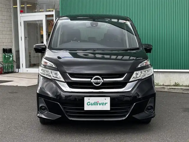 日産 セレナ X 宮城県 2016(平28)年 12.4万km ダイヤモンドブラック セーフティパッケージB/・プロパイロット/・車線逸脱防止支援システム/・SRSエアバッグ（カーテン/サイド）/・アラウンドビューモニター/・スマートルームミラー/・ステアリングスイッチ/・踏み間違い衝突防止アシスト/・インテリジェントパーキングアシスト/・進入禁止標識検知/・ふらつき警報/・フロント・バックソナー/・ヒーター付ドアミラー/・インテリジェントキー/・プッシュスタート/・電動パーキングブレーキ/・オートブレーキホールド/両側パワースライドドア/＝＝＝/エマージェンシーブレーキ/車線逸脱警報/純正9型ナビ（MM516D-L）/【CD・DVD・SD・BT・フルセグTV】/社外ドライブレコーダー/アイドリングストップ/ウィンカーミラー/スマートキーX２/ETC
