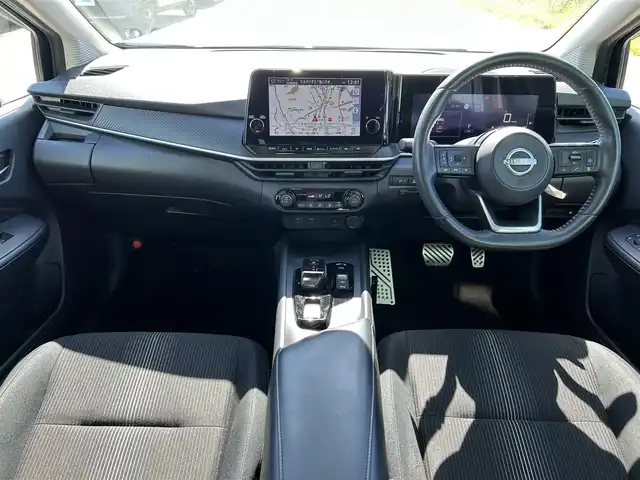 日産 ノート X 福岡県 2021(令3)年 5.8万km オーロラフレアブルーパール W+Sエアバッグ/衝突被害軽減システム/カーテンエアバッグ/レーンキープアシスト/横滑り防止装置/盗難防止装置/オートライト・ハイビーム/コーナーセンサー(前後)/社外アルミホイール/純正フロアマット/フルセグTV/apple　car　play/車外カメラ(B/F/S/全周囲)/BT/ETC