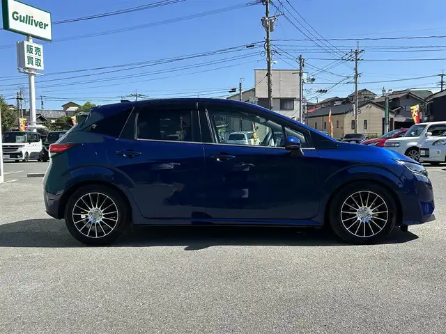 日産 ノート X 福岡県 2021(令3)年 5.8万km オーロラフレアブルーパール W+Sエアバッグ/衝突被害軽減システム/カーテンエアバッグ/レーンキープアシスト/横滑り防止装置/盗難防止装置/オートライト・ハイビーム/コーナーセンサー(前後)/社外アルミホイール/純正フロアマット/フルセグTV/apple　car　play/車外カメラ(B/F/S/全周囲)/BT/ETC