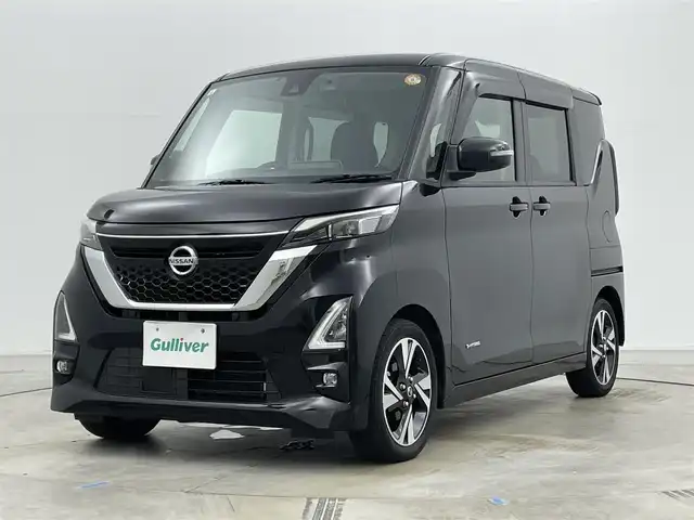 日産 ルークス HWS Gターボ プロパイロットED 岡山県 2021(令3)年 2.1万km ブラック 純正9インチナビ/・FM/AM/Bluetooth/フルセグ/CD/DVD/アラウンドビューモニター/プロパイロット/ドライブレコーダー/ビルトインETC/エマージェンシーブレーキ/両側パワースライドドア/純正フロアマット/純正15インチアルミ/LEDヘッドライト/ドアバイザー/シートバックテーブル/リアサンシェード/スマートキー2本