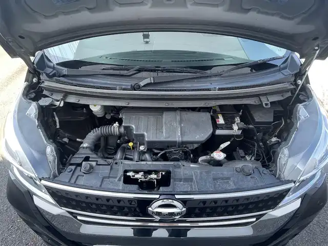 日産 デイズ ルークス ハイウェイスターX 佐賀県 2019(平31)年 4.6万km ブラック エマージェンシーブレーキ　/コーナーセンサー　/純正ナビ/・アラウンドビューモニター　/・フルセグTV/BT/CD/DVD/純正ドラレコ(DJ4-D)/片側パワースライドドア　/純正15インチAW　　/LEDヘッドライト　/フォグランプ/オートマチックハイビーム/ハーフレザーシート/プッシュスタート/リアサーキュレーター/リアサンシェード/ステアリグスイッチ/保証書