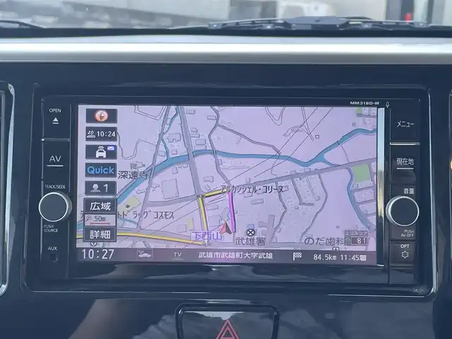 日産 デイズ ルークス ハイウェイスターX 佐賀県 2019(平31)年 4.6万km ブラック エマージェンシーブレーキ　/コーナーセンサー　/純正ナビ/・アラウンドビューモニター　/・フルセグTV/BT/CD/DVD/純正ドラレコ(DJ4-D)/片側パワースライドドア　/純正15インチAW　　/LEDヘッドライト　/フォグランプ/オートマチックハイビーム/ハーフレザーシート/プッシュスタート/リアサーキュレーター/リアサンシェード/ステアリグスイッチ/保証書