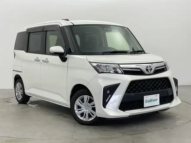 トヨタ ルーミー G－T 富山県 2020(令2)年 4.8万km パールホワイトⅢ 純正ナビ(AM/FM/BT/CD)/ワンセグTV/バックカメラ/ETC/衝突軽減ブレーキ/アイドリングストップ/横滑り防止装置/前後コーナーセンサー/両側パワースライドドア/純正フロアマット/鉄チンホイール/LEDヘッドライト/フルフラットシート/オートライト/スマートキー/スペアキー1本/プッシュスタート/取扱説明書/保証書