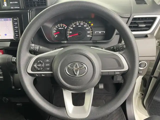 トヨタ ルーミー G－T 富山県 2020(令2)年 4.8万km パールホワイトⅢ 純正ナビ(AM/FM/BT/CD)/ワンセグTV/バックカメラ/ETC/衝突軽減ブレーキ/アイドリングストップ/横滑り防止装置/前後コーナーセンサー/両側パワースライドドア/純正フロアマット/鉄チンホイール/LEDヘッドライト/フルフラットシート/オートライト/スマートキー/スペアキー1本/プッシュスタート/取扱説明書/保証書