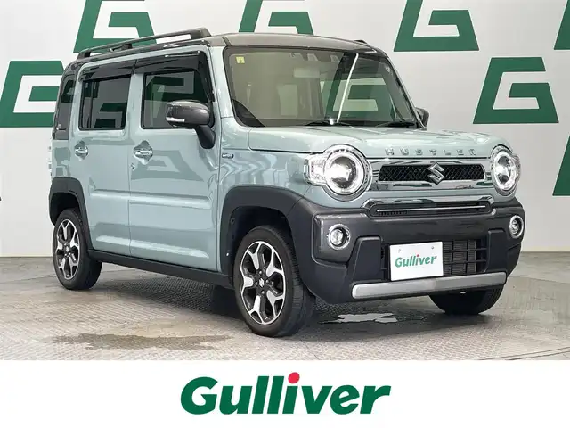 スズキ ハスラー Jスタイル Ⅱ 鹿児島県 2023(令5)年 3.3万km オフブルーメタリック/ガンメタリック2トーンルーフ 社外SDナビ　/(フルセグＴＶ/Bluetooth)/バックカメラ　/スズキセーフティサポート/前方ドライブレコーダー　/前席シートヒーター　/後方コーナーセンサー　/ETC/ＬＥＤヘッドライト　/オートマチックハイビーム　/アイドリングストップ　/純正アルミホイール/純正フロアマット/スマートキー/プッシュスタート