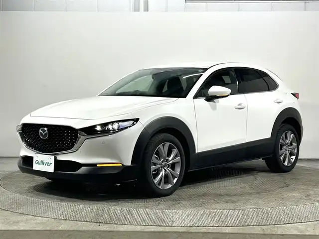 マツダ ＣＸ－３０ XD Lパッケージ 大阪府 2021(令3)年 2.6万km スノーフレイクホワイトパールマイカ 純正ナビ(フルセグ/DVD再生/Bluetooth) 360カメラ ETC 革シート パワーシート/ヒーター ハンドルヒーター 電動リアゲート 衝突軽減 レーダーC クリアランスソナー 前後ドラレコ