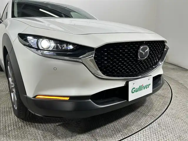 マツダ ＣＸ－３０ XD Lパッケージ 大阪府 2021(令3)年 2.6万km スノーフレイクホワイトパールマイカ 純正ナビ(フルセグ/DVD再生/Bluetooth) 360カメラ ETC 革シート パワーシート/ヒーター ハンドルヒーター 電動リアゲート 衝突軽減 レーダーC クリアランスソナー 前後ドラレコ