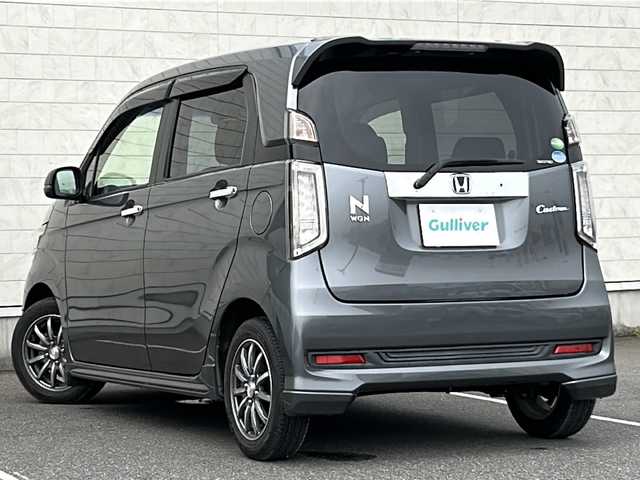 ホンダ Ｎ ＷＧＮ カスタム G Aパッケージ 茨城県 2014(平26)年 5.5万km ポリッシュドメタルメタリック ワンオーナー/純正ナビ（Gathers　VXM-145C）/衝突被害軽減システム（CTBA）/クルーズコントロール/オートライト/HIDヘッドライト/フルフラットシート/スマートキー/スペアキー1本/ダブル＋サイドエアバッグ/カーテンエアバック/ハーフレザーシート/純正フロアマット/オートエアコン/純正14inアルミホイール