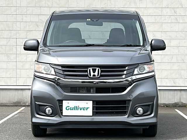ホンダ Ｎ ＷＧＮ カスタム G Aパッケージ 茨城県 2014(平26)年 5.5万km ポリッシュドメタルメタリック ワンオーナー/純正ナビ（Gathers　VXM-145C）/衝突被害軽減システム（CTBA）/クルーズコントロール/オートライト/HIDヘッドライト/フルフラットシート/スマートキー/スペアキー1本/ダブル＋サイドエアバッグ/カーテンエアバック/ハーフレザーシート/純正フロアマット/オートエアコン/純正14inアルミホイール