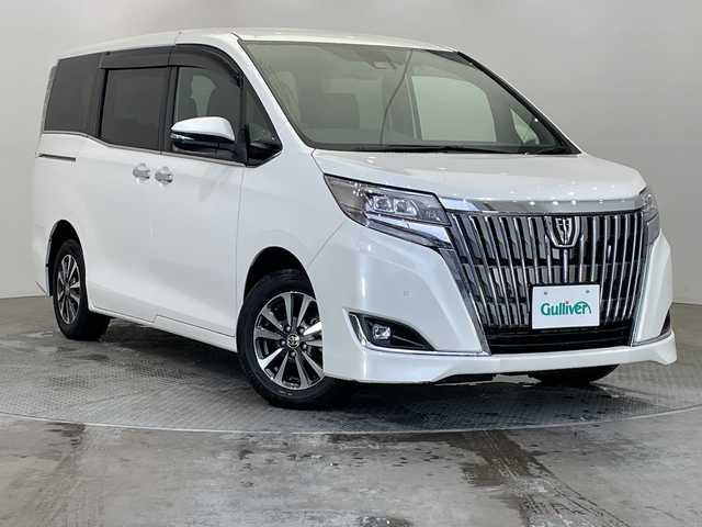トヨタ エスクァイア Gi プレミアムパッケージ 栃木県 2019(平31)年 3.5万km ホワイトパールクリスタルシャイン 純正ナビ/（CD/DVD/フルセグTV/Bluetooth/MSV）/バックカメラ/トヨタセーフティセンス/・プリクラッシュセーフティ/・レーントレーシングアシスト/・レーンディパーチャーアラート/・ロードサインアシスト/・オートマチックハイビーム/・先行車発進アラーム/・プロアクティブドライビングアシスト/・レーンチェンジアシスト/・緊急時操舵支援/コーナーセンサー/ビルトインETC/ドライブレコーダー/ハーフレザーシート/シートヒーター/ステアリングヒーター/禁煙車/LEDヘッドライト/フォグランプ/スマートキー/プッシュっすタート/アイドリングストップ/ステアリングスイッチ/純正AW/純正フロアマット