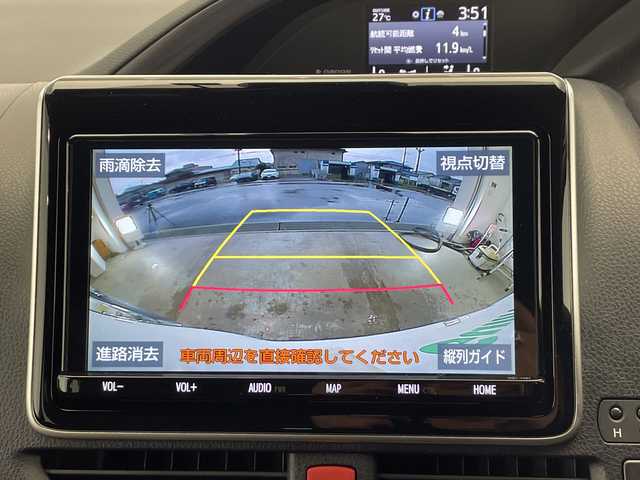 トヨタ エスクァイア Gi プレミアムパッケージ 栃木県 2019(平31)年 3.5万km ホワイトパールクリスタルシャイン 純正ナビ/（CD/DVD/フルセグTV/Bluetooth/MSV）/バックカメラ/トヨタセーフティセンス/・プリクラッシュセーフティ/・レーントレーシングアシスト/・レーンディパーチャーアラート/・ロードサインアシスト/・オートマチックハイビーム/・先行車発進アラーム/・プロアクティブドライビングアシスト/・レーンチェンジアシスト/・緊急時操舵支援/コーナーセンサー/ビルトインETC/ドライブレコーダー/ハーフレザーシート/シートヒーター/ステアリングヒーター/禁煙車/LEDヘッドライト/フォグランプ/スマートキー/プッシュっすタート/アイドリングストップ/ステアリングスイッチ/純正AW/純正フロアマット
