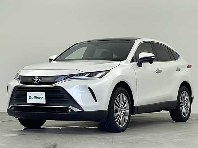 トヨタ ハリアー Z 千葉県 2021(令3)年 2.7万km ホワイトパールクリスタルシャイン 禁煙車　/衝突軽減システム/パノラマルーフ　/純正１２．３型純正ナビ　/ＡＭ　ＦＭ　ＣＤ　ＤＶＤ　ＢＴ　フルセグ　ＡｐｐｌｅＣａｒＰｌａｙ　/ＪＢＬサウンド　/レーダークルーズコントロール　/ブラインドスポットモニター/レーントレーシングアシスト/コーナーセンサー/リアクロストラフィックアラート/ヘッドアップディスプレイ/ロードサインアシスト/パワーバックドア/デジタルインナーミラー/パワーシート/ステアリングリモコン　/ＥＴＣ２．０
