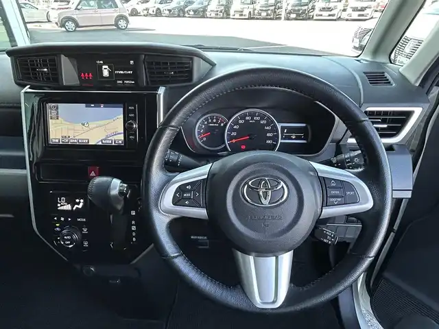 トヨタ タンク カスタムG－T 島根県 2017(平29)年 7.1万km パールホワイトⅢ 登録時走行距離　70953km/純正ナビ（Bluetooth.AM.FM）/フルセグテレビ/バックカメラ/フリップダウンモニター/両側パワースライドドア/クルーズコントロール/オートライト/レーンアシスト/横滑り防止装置/コーナーセンサー/ドライブレコーダー/ロールサンシェード/LEDライト/スペアキー/ETC