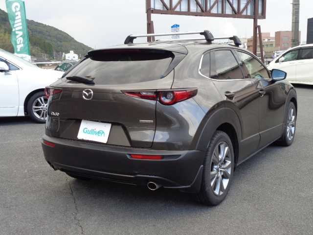 マツダ ＣＸ－３０ 20S Lパッケージ 鹿児島県 2020(令2)年 5万km チタニウムフラッシュマイカ ワンオーナー/マツダコネクトナビ/　Bluetooth DVD再生可能/　フルセグTV/アラウンドビューモニター/ホワイトレザーシート/レーダークルーズコントロール/純正ルーフキャリアー/スマートキー×2/前席パワーシート/前席シートヒーター/ハンドルヒーター/パドルシフト/ブラインドスポットモニター/新車保証書　取説有り