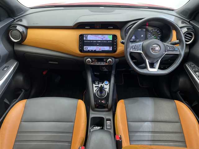 日産 キックス X ツートーンインテリアED 愛媛県 2020(令2)年 5.5万km ラディアントレッド/ピュアブラック 2トーン 純正9インチナビ/フルセグTV　Bluetooth/プロパイロット/アラウンドビューモニター/シートヒーター/ハンドルヒーター/デジタルインナーミラー/電子パーキングブレーキ/ステアリングリモコン/ETC/スマートキー