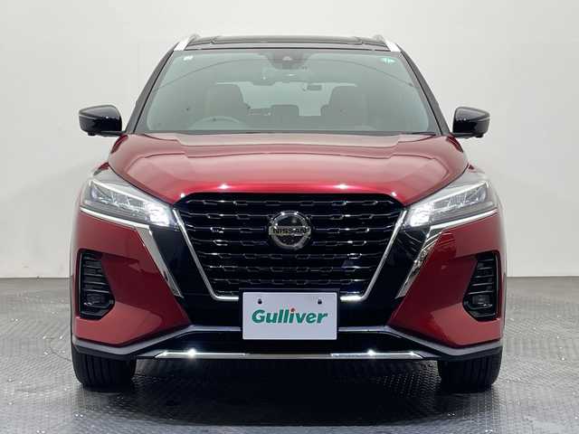 日産 キックス X ツートーンインテリアED 愛媛県 2020(令2)年 5.5万km ラディアントレッド/ピュアブラック 2トーン 純正9インチナビ/フルセグTV　Bluetooth/プロパイロット/アラウンドビューモニター/シートヒーター/ハンドルヒーター/デジタルインナーミラー/電子パーキングブレーキ/ステアリングリモコン/ETC/スマートキー