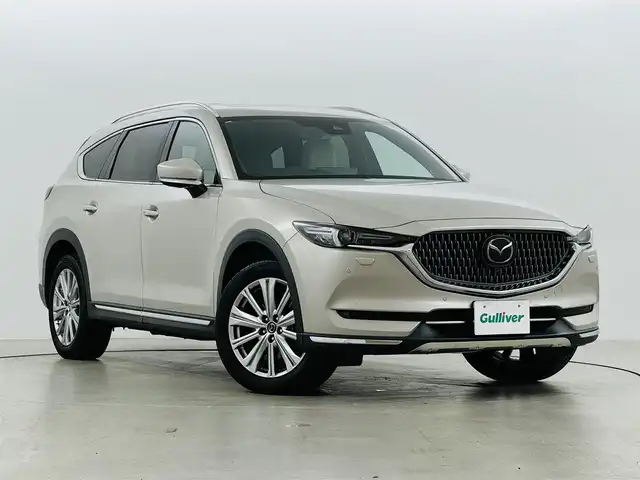 マツダ ＣＸ－８ XD エクスクルーシブモード 福島県 2021(令3)年 3.6万km プラチナクォーツメタリック i-ACTIVSENSE/・SBC/SCBC/・ブラインドスポットモニタリング/・レーンキープアシスト/・速度標識警報/・ドライバーアテンションアラート/・車間認知支援システム/・車線逸脱警報システム/・レーダークルーズコントロール/純正メモリナビ/・AM/FM/Bluetooth/フルセグTV/・バックカメラ/・バックカメラ/全方位モニター/・置くだけ充電/サンルーフ/BOSEサウンドシステム/ルーフレール/パワーバックドア/コーナーセンサー/革シート/・パワーシート(運転席/助手席)/・シートヒーター(運転席/助手席/2列目)/オートホールド機能/・電子式パーキングブレーキ/プッシュスタート/・スマートキー/オート電格ミラー/革巻きステアリング/・ステアリングヒーター/LEDヘッドライト/・オートハイビーム/・オートライト/・フォグ/オートワイパー/保証書&取説&スペアキー