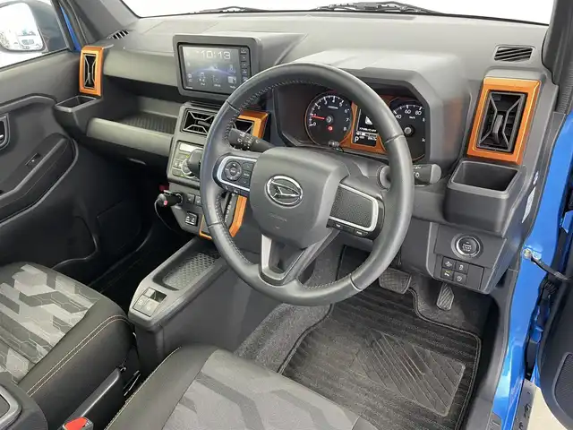 ダイハツ タフト G 富山県 2021(令3)年 0.9万km スプラッシュブルーM 純正ディスプレイオーディオ（DUK-W69D）/Bluetooth/バックカメラ/シートヒーター/スマートキー×2/衝突軽減ブレーキ/レーンキープアシスト/ステアリングスイッチ/フロントフォグ/オートライト/LEDヘッドライト/純正ドアバイザー/純正フロアマット/前後コーナーセンサー