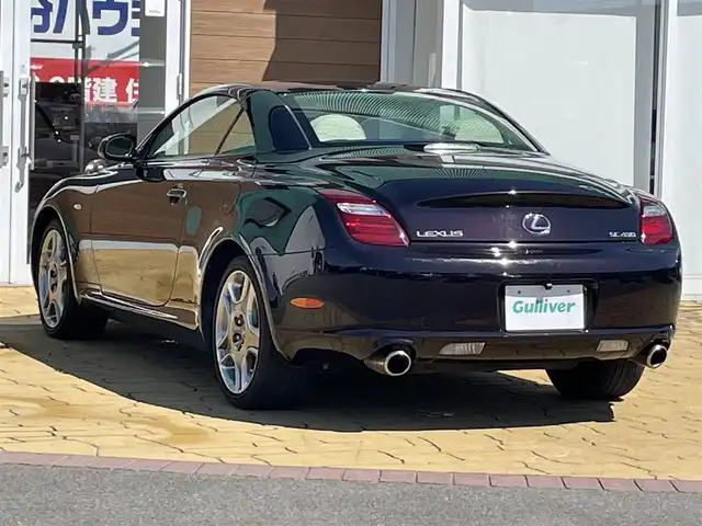 レクサス ＳＣ 430 宮崎県 2008(平20)年 8.7万km ブラキッシュレッドマイカ マークレビンソンサウンドシステム/純正HDDナビ/（AM/FM/CD/MD)/ホワイトレザーシート/シートヒーター/パワーシート/ETC/クルーズコントロール/キセノンヘッドライト/フォグランプ/純正18インチAW