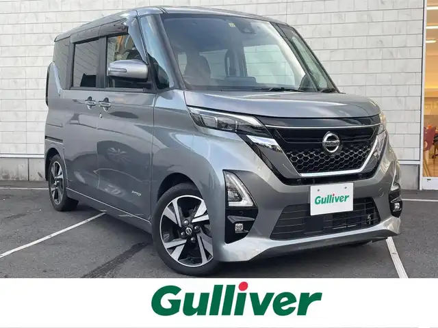 日産 ルークス HWS Gターボ プロパイロットED 静岡県 2021(令3)年 3.7万km チタニウムグレーメタリック ワンp－ナー/純正9インチナビ/・地デジTV/・Bluetooth/・バックカメラ/・アラウンドビューモニター/ETC/前後ドライブレコーダー/プロパイロット/エマージェンシーブレーキ/両側パワースライドドア/LEDヘッドライト/純正15インチアルミホイール