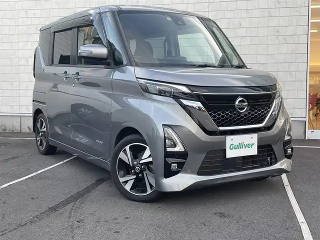 日産 ルークス HWS Gターボ プロパイロットED 静岡県 2021(令3)年 3.7万km チタニウムグレーメタリック ワンp－ナー/純正9インチナビ/・地デジTV/・Bluetooth/・バックカメラ/・アラウンドビューモニター/ETC/前後ドライブレコーダー/プロパイロット/エマージェンシーブレーキ/両側パワースライドドア/LEDヘッドライト/純正15インチアルミホイール