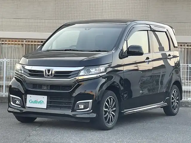 ホンダ Ｎ ＷＧＮ カスタム G SSパッケージⅡ 山口県 2018(平30)年 6.2万km クリスタルブラックパール あんしんパッケージ/衝突被害軽減ブレーキ/W サイド カーテン エアバッグ/メモリナビ フルセグTV CD DVD BT/バックカメラ/ハーフレザーシート/シートヒーター/ビルトインETC/スマートキー 2個/HIDオートヘッドライト/フォグライト/クルーズコントロール/革巻きステアリング/ステアリングリモコン/禁煙車