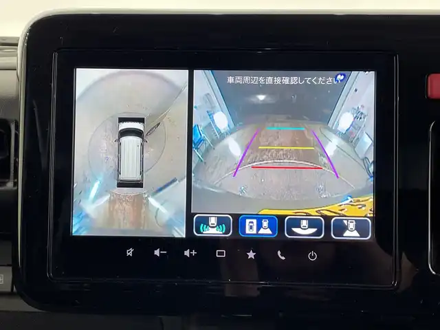 スズキ スペーシア ギア HYBRID XZターボ 栃木県 2024(令6)年 0.6万km モスグレーメタリック 純正ナビ/　（フルセグTV/Bluetooth//                   AppleCarplay/AndroidAuto）/バックカメラ/全方位カメラ/スズキセーフティサポート/・デュアルセンサーブレーキサポートII/・誤発進抑制機能/・車線逸脱抑制機能/・車線逸脱警報機能/・ふらつき警報機能/・低速時ブレーキサポート/・発進お知らせ機能/・標識認識機能/・ハイビームアシスト/コーナーセンサー/ETC/シートヒーター/禁煙車/オートライト/LEDヘッドライト/スマートキー/プッシュスタート/アイドリングストップ/ステアリングスイッチ/純正AW/純正フロアマット