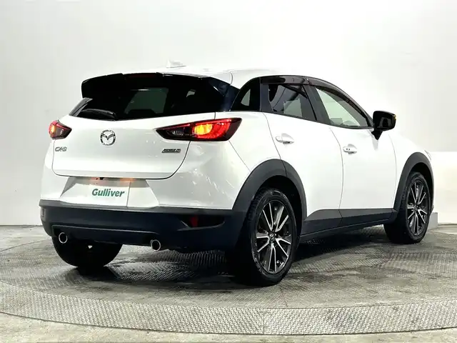 マツダ ＣＸ－３ XD ツーリング 大阪府 2015(平27)年 4.3万km クリスタルホワイトパールマイカ 黒革シート 純正ナビ(フルセグ/DVD再生/Bluetooth) Bカメラ ETC 衝突軽減 クルコン BSM アイドリングストップ オートライト スマートキー プッシュスタート ドラレコ
