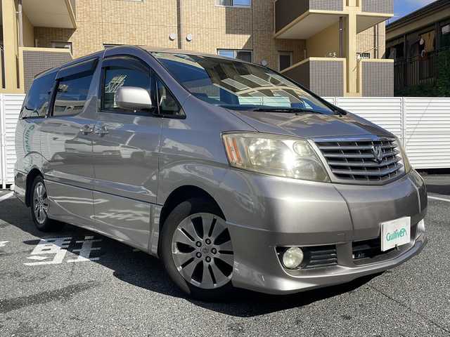 トヨタ アルファード Ｖ AS プレミアム アルカンターラ 広島県 2004(平16)年 15.3万km グレーM /登録時走行距離/　　　　　　　152244キロ/純正ナビ/バックカメラ/地デジ/両側パワースライドドア/スペアキー×１/ETC/新車時整備手帳/　　【保証書】/取扱説明書/