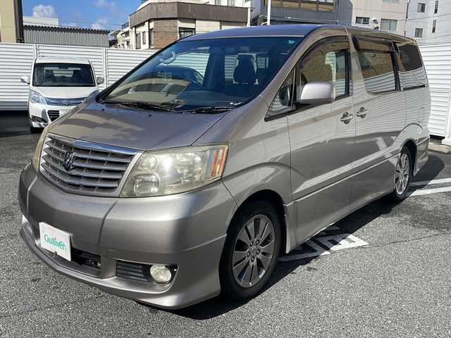 トヨタ アルファード Ｖ AS プレミアム アルカンターラ 広島県 2004(平16)年 15.3万km グレーM /登録時走行距離/　　　　　　　152244キロ/純正ナビ/バックカメラ/地デジ/両側パワースライドドア/スペアキー×１/ETC/新車時整備手帳/　　【保証書】/取扱説明書/